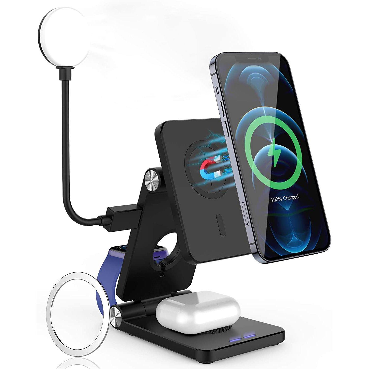 4 in 1 Foldable Magnetic Wireless Charging Station – Magfit