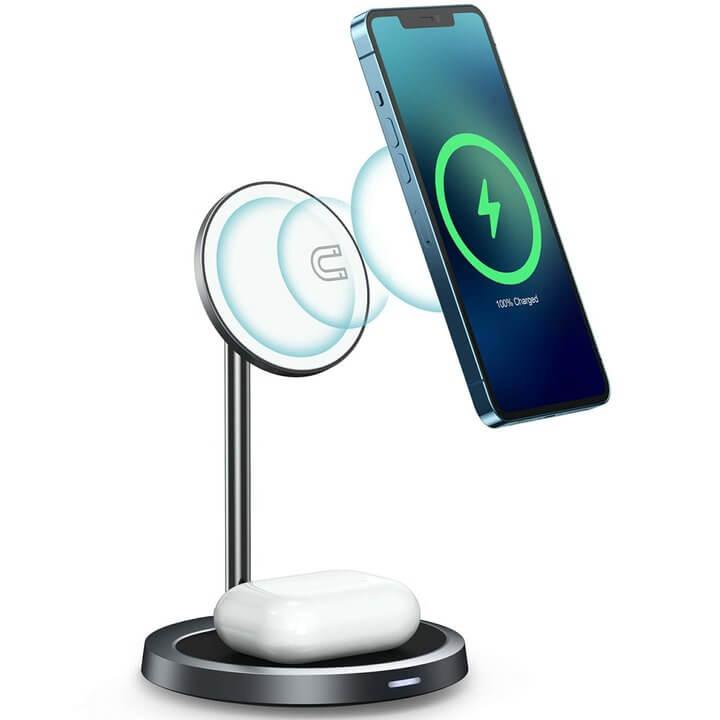 MAGFIT MagSafe Wireless Charging Stand for iPhone 11/12/13 & AirPods - Magfit